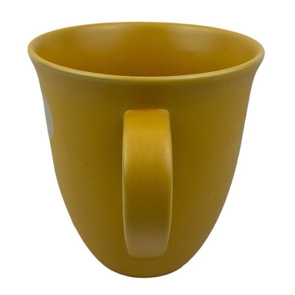 Disney Store Yellow Vintage 90s Creme Mickey Mouse Logo Mug - Picture 3 of 8